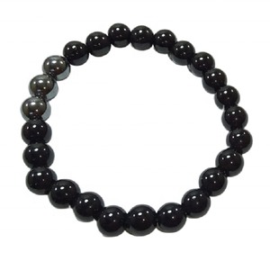 Pulsera de cuentas de hematita de ágata negra de alta calidad, joyería de moda de piedras preciosas de cristal, grabado Feng Shui para hombres y mujeres para - Product Image 3
