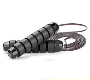 Cuerda de Saltar de Alta Calidad para Entrenamiento, Metálica, Negra, Longitud Ajustable, Color y Logotipo Personalizables - Product Image 2