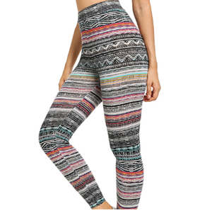 Leggings pour filles à faible MOQ, extensibles, très demandés, tie-dye, designs vintage uniques, collants de fitness style motard, leggings de yoga - Product Image 1