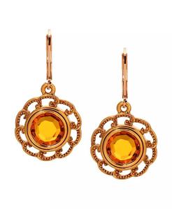 Orecchini Pendenti Rotondi in Cristallo con Filigrana |   2028 - Product Image 2