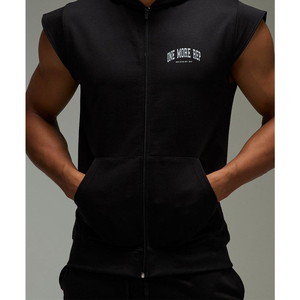 Sudadera sin Mangas Premium para Invierno con Impresión Personalizada en la Parte Delantera y Trasera, de Algodón de Secado Rápido, Unisex, Hecha en Pakistán - Product Image 2