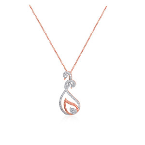 GLEAMORA ENTERPRISE - Colgante de Diamante Cultivado en Laboratorio con Corte Brillante en Forma de Corazón, Oro Rosa, para Mujer, Moderno, 18K, 5g, Uso Diario, Color Blanco H - Product Image 1
