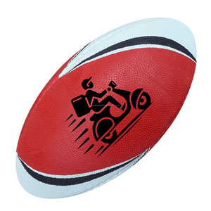 Pelota de Rugby personalizada de alta calidad cosida a máquina PVC tamaño 5 precio barato promocional pelota de Rugby - Product Image 6