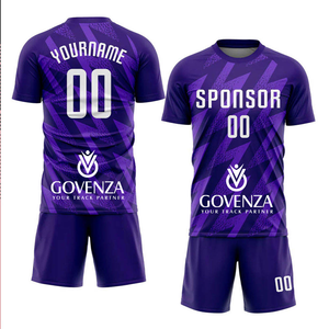 Uniforme de Fútbol Personalizado con Impresión por Transferencia de Calor, Jersey de Fútbol Unisex de Malla, Logotipo OEM, Ropa Deportiva de Equipo, Pantalones Cortos Transpirables para Verano - Product Image 1