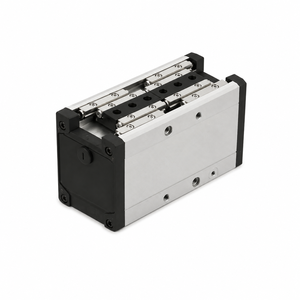 3d Techno Pneumatic <b>Linear</b> Guide Rail Cylinder Aluminum Body Parallel Motion <b>Actuator</b> Industrial Automation 1.1kg - Product Image 1