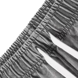 Ensemble T-shirts et shorts pour hommes, personnalisés, sérigraphiés, de haute qualité, style vintage délavé à l'acide, vente en gros - Product Image 5