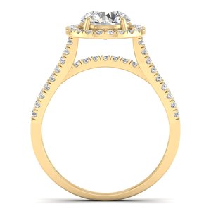 REYES จัดส่งรวดเร็ว แหวนเงินแท้ 925 ประดับมอสซาไนต์ทรงกลม 1.83 กะรัต สำหรับผู้หญิง ดีไซน์ดั้งเดิม เครื่องประดับหมั้น - Product Image 4