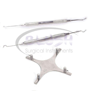 8 Piezas de Fórceps y Elevadores Dentales Manuales de Acero para Cirugía Oral, 1 Kit de Dique de Goma de Alta Calidad de Blush Surgical - Product Image 4