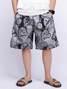 Pantalones Cortos de Malla para Hombre, Cintura Media, 100% Poliéster, Secado Rápido, Ecológicos, Transpirables, con Cierre de Cordón, para Gimnasio, Fitness, Entrenamiento, OEM - Product Image 2