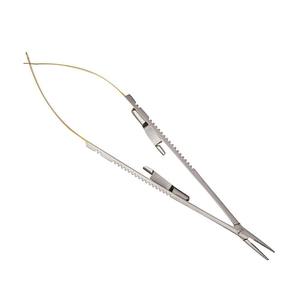 Portaagujas Microquirúrgico Recto Reutilizable Castroviejo 14cm, Puntas 11mm x 0.6mm, Mordazas de Acero Inoxidable Shuja Surgico - Product Image 3