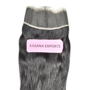 Extensiones de Cabello Humano Natural Ondulado Negro Indio 100% Virgen con Cutícula Alineada, 13*4 HD Frontal, Venta al por Mayor - Product Image 1