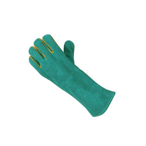 Gants de soudage en cuir de vachette de haute qualité, résistants à la chaleur, doublés de polaire, testés contre les éclaboussures de métal fondu, personnalisables, fabriqués au Pakistan - Product Image 6