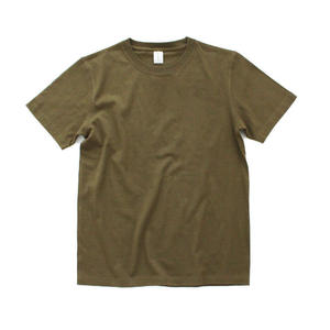 Men's Gray Cotton Crew Neck Short Sleeve Casual <b>T</b>-<b>Shirt</b> Plain Dyed Summer Wear - Product Image 2