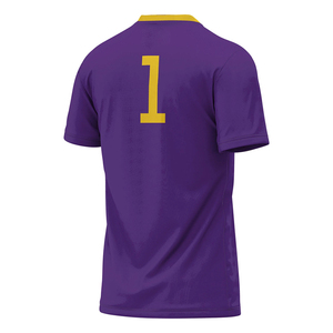 Maillot de football unisexe en stock, prêt à être expédié, personnalisable, respirant, en polyester, à manches courtes, pull-over - Product Image 3