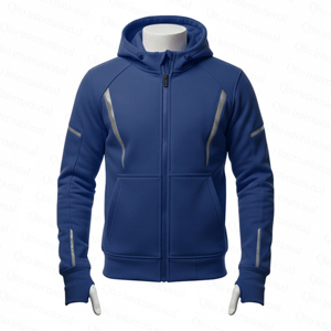 เสื้อฮู้ดสะท้อนแสงสำหรับนักขี่มอเตอร์ไซค์ ระดับ CE Level 2  บุผ้าเคฟลาร์ ป้องกันการกระแทก สำหรับผู้ชาย - Product Image 2