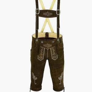 Lederhosen bavaroises authentiques pour hommes, couleur brun foncé, tailles européennes 46 à 62 - Product Image 1
