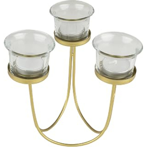 Candelabro de Metal de Último Diseño, Hecho a Mano, Lujoso, para Decoración de Mesa en Bodas, Navidad y Eventos - Product Image 1