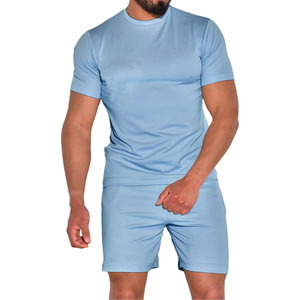 Ensemble deux pièces décontracté homme été le plus vendu – T-shirt et short en tissu éponge à séchage rapide, style streetwear, logo personnalisé 2026 - Product Image 4