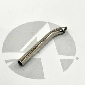มืออาชีพ 45 °   ท่อโค้งสำหรับรับของเหลวสำหรับเจาะจมูก หู หรือผนังกั้นจมูก ความยาว 77 มม. ทำจากเหล็กกล้าผ่าตัด ใช้เป็นอุปกรณ์เสริม - Product Image 1