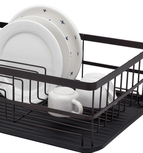 OEM/ODM Vietnam Black Coated <b>Dish</b> Drying <b>Rack</b> Kitchen Countertop Storage Organizer Shelf Stand - Product Image 3
