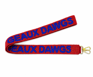 Sangle de sac à bandoulière personnalisée en perles de verre faites à la main pour les Georgia Bulldogs, sangle de sac pour le jour du match, OEM ODM Vente en gros Inde - Product Image 3