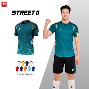 ชุดเสื้อฟุตบอลพรีเมียม Just Play Street II แห้งเร็ว ระบายอากาศได้ดี แขนสั้น ชุดทีมสำหรับผู้ใหญ่ ยูนิเซ็กซ์ โพลีเอสเตอร์ 100% มี 10 สี - Product Image 2