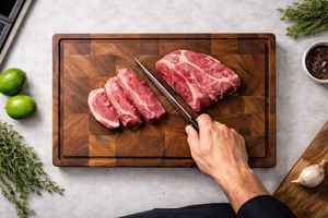 Natural Acacia Wood Eco-Friendly Mini Cutting <b>Board</b> Handle Kitchen <b>Tool</b> Meat Bread Vegetables Charcuterie Chopping Block - Product Image 5