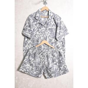 ชุดนอนผ้าฝ้ายพิมพ์ลายสำหรับผู้หญิง ชุดนอนนุ่มสบาย - Product Image 1
