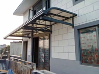 Auvent manuel autonettoyant en aluminium anti-rouille avec protection UV pour extérieur, toit en polycarbonate pour balcon, terrasse et patio