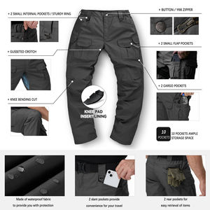 Pantalones Tácticos de Senderismo de Alta Calidad para Hombre, Diseño Moderno, Multibolsillos, para Caza y Senderismo, con Logotipo Personalizable - Product Image 5