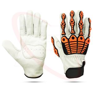 Gants en cuir personnalisés best-seller Gants de mécanicien de protection contre les chocs pour l'extérieur vente en gros du Pakistan - Product Image 6