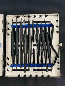 Kit de Cirugía Oral Periodontal de 10 Piezas, Instrumentos Microquirúrgicos Dentales de Acero Inoxidable con Recubrimiento Negro, Grado Profesional Manual, CE - Product Image 5