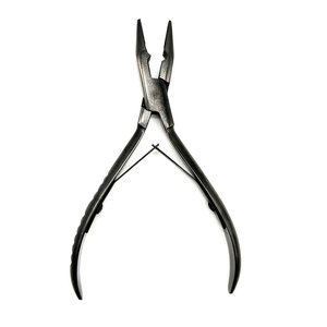 Pinzas para Extensiones de Cabello ZARNAB SURGICAL ZS-AI-HEP-004 con Logotipo Personalizado, Herramientas Curvas de Acero Inoxidable Negro y Dorado para Presionar Microperlas - Product Image 2