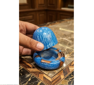 Porta Incienso de Ópalo Blanco con Base de Madera, Difusor de Aromaterapia, Cuenco Decorativo para Incienso para el Hogar y la Oficina - Product Image 4