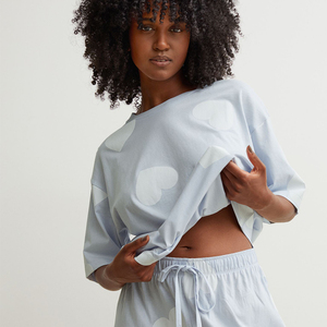Oferta Especial: Camisón Casual para Mujer 1/6, Ropa de Dormir para Verano e Invierno, Precio de Fábrica, Spandex/Algodón Transpirable, Cuello Alto - Product Image 5