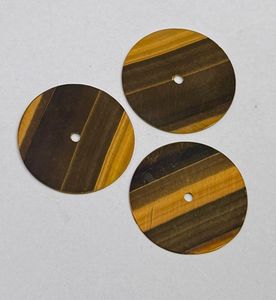 Natural Tiger Eye Gold Flat Cut Watch Dial 31.50 mm 0.6 mm Thickness One Sided Polished Watch <b>Face</b> - Product Image 3