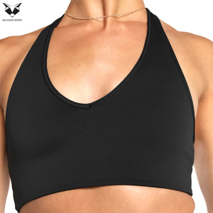 New Arrival Wholesale Rate Fitness Yoga Wear Premium Quality Made In Pakistan 2026 Unique Design Simple <b>Halter</b> <b>Neck</b> Sports <b>Bra</b> - Product Image 5