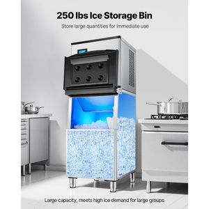 Contenitore per Ghiaccio in Acciaio Inox per Cucine Commerciali, Capacità 250 LBS, Filtro a Singolo Stadio Regolabile - Product Image 2