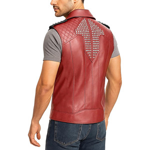 Top Selling High Quality Low Rate Men Leather <b>Vest</b> New Design Cheap Price Breathable Men Leather <b>Vest</b> - Product Image 2