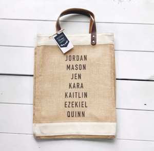 High Strength Natural Jute Grocery Carry <b>Bag</b> with Thick Handles for Sustainable Retail Packaging - Product Image 3