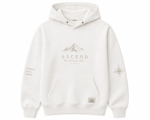 Simple White Custom Made Hoodie <b>For</b> <b>Men</b> With Gray Embroidery Top Quality <b>Mens</b> Hoodie With 100% Cotton Available In Diff Colours - Product Image 1