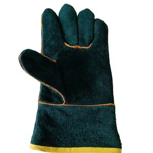 Gants de soudage en peau de chèvre de haute qualité, résistants à la chaleur, longueur 14 pouces, épaisseur 9 oz, couleur personnalisable - Product Image 5
