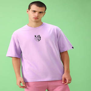 เสื้อยืดแขนสั้นสำหรับผู้ชาย, เสื้อยืดคอกลมแขนสั้นแฟชั่นทรงหลวมลำลองสำหรับฤดูร้อน180กรัม - Product Image 3