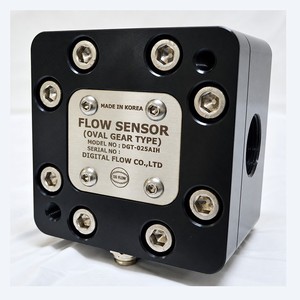 Débitmètre pour distributeur de carburant DIGITAL FLOW Korean DGT-025AIH, capteur de débit à engrenages ovales, filetage mâle, fabriqué en Corée - Product Image 2
