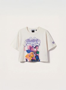 เสื้อครอปผู้หญิง แต่งลูกไม้ แขนสั้น คอกลม ผ้าฝ้าย สวมใส่สบาย สไตล์สตรีทแวร์ สำหรับฤดูร้อน เสื้อครอปลำลองสำหรับผู้หญิง - Product Image 3