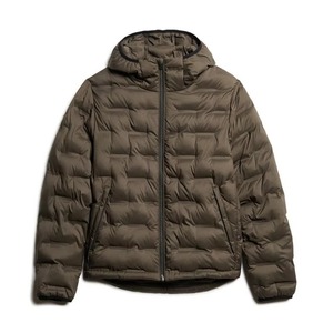 Chaqueta Parka Canadiense para Hombre con Capucha Desmontable de Piel de Lobo, Acolchada con Plumón de Ganso, para Invierno, Cuello Alto, Color Liso - Product Image 4