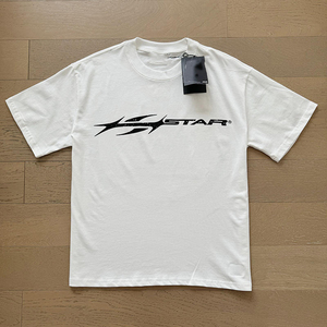 เสื้อยืดคุณภาพสูงสั่งทำพิเศษ ลายโกธิคสตาร์ เสื้อยืดผู้ชาย สกรีนโลโก้ได้ สไตล์สตรีทแวร์ ราคาส่ง โรงงานผลิตผ้าฝ้ายแบบ OEM - Product Image 3