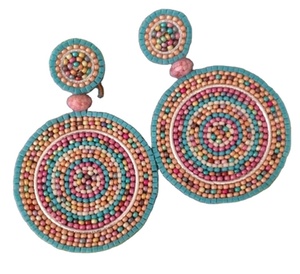 Handmade Beaded Embroidery Cute Stylish Fancy Drop <b>Earrings</b> New Design Luxury Trendy <b>Top</b> Fashionable Custom Colors Latest Hiba - Product Image 5