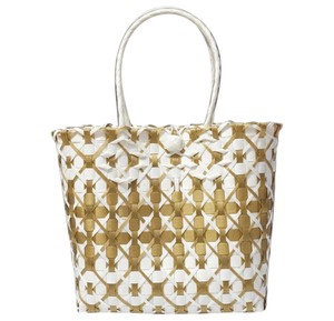Nouvelle tendance : Sac fourre-tout élégant pour femme, fait main, en cordon plastique tressé doré, idéal pour le shopping décontracté, personnalisable - Product Image 2