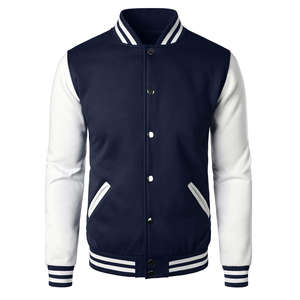 Chaqueta Varsity de Béisbol Unisex, Ropa de Invierno de Alta Calidad, Resistente al Viento, con Patrón de Letras en Lona - Product Image 6